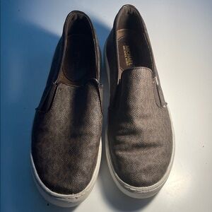 Michael Kors Dark Brown Slip-On Loafers